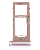 Replacement Dual Sim Card Tray Compatible with Samsung Galaxy A51 5G (A516 / 2020) (Prism Cube Pink)