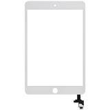 Replacement Digitizer With IC Chip Compatible with Apple iPad Mini 3 (No Home Button Installed) (Aftermarket Pro: XO7) (White)
