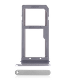 Replacement Single Sim Card Tray Compatible with Samsung Galaxy S7 (Silver)