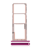Replacement Dual Sim Card Tray Compatible with Huawei Y7 (2019) (Aurora Purple)