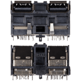 Replacement Dual USB Port Compatible with Sony (Game Console Parts) PlayStation 4 (CUH-1200) (Soldering Required)