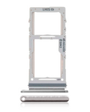 Replacement Dual Sim Card Tray Compatible with Samsung Galaxy Note 10 Plus / 5G (Aura Glow / Silver)