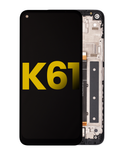 Replacement LCD Assembly With Frame Compatible with LG K61 (2020) (Refurbished) (Black)