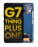 Replacement LCD Assembly With Frame Compatible with LG G7 ThinQ / G7 Plus / G7 One (Refurbished) (Moroccan Blue)