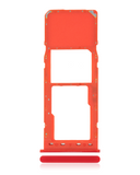 Replacement Single Sim Card Tray Compatible with Samsung Galaxy A10 (A105 / 2019) (Red)