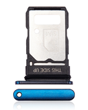 Replacement Single Sim Card Tray Compatible with Motorola Edge 5G (XT2141 / 2021) (Nebula Blue)