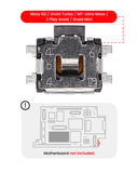 Replacement Power / Volume Button Clicker Compatible with Motorola Moto G2 (XT1068) / Droid Turbo (XT1254 / XT1225) MT-Ultra Maxx (XT1080 / 2013) / Z Play Droid (XT1635) / Droid Mini (XT1030 / 2013) (Soldering Required)