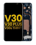 Replacement OLED Assembly With Frame Compatible with LG V30 / V30 Plus / V30S ThinQ (Refurbished) (Moroccan Blue)