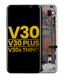 Replacement OLED Assembly With Frame Compatible with LG V30 / V30 Plus / V30S ThinQ (Refurbished) (Cloud Silver)
