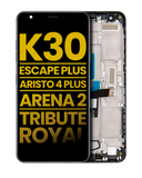 Replacement LCD Assembly With Frame Compatible with LG K30 (2019) / Escape Plus / Aristo 4 Plus / Arena 2 / Tribute Royal (Refurbished) (All Colors)