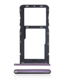 Replacement Single Sim Card Tray Compatible with Motorola Moto G7 Power (XT1955 / 2019) / G7 Supra (XT1955-5 / 2019) (US Version) (Iced Violet)