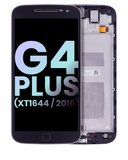 Replacement LCD Assembly With Frame Compatible with Motorola Moto G4 Plus (XT1644 / 2016) (Genuine OEM) (Black)
