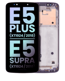 Replacement LCD Assembly With Frame Compatible with Motorola Moto E5 Plus (XT1924 / 2018) / E5 Supra (XT1924 / 2018) (159MM) (US Version) (Genuine OEM) (Gray)