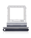 Replacement Single Sim Card Tray Compatible with Samsung Galaxy Z Flip 4G (F700) / Z Flip 5G (F707) (Mirror Black)