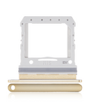 Replacement Single Sim Card Tray Compatible with Samsung Galaxy Z Flip 4G (F700) / Z Flip 5G (F707) (Mirror Gold)