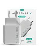 2 Plug - 20W USB Type C And USB Type A Wall Power Adapter (AmpSentrix) (220V Euro) Compatible with Ampsentrix