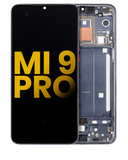 Replacement OLED Assembly With Frame Compatible with Xiaomi Mi 9 Pro (Refurbished) (Titanium Black)