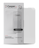 Replacement Casper Pro Tempered Glass Compatible with Apple iPhone 13 / 13 Pro / 14 / 16e (10 Pack) (Clear)