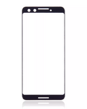 Replacement Front Cover Glass Compatible with Google Pixel 3 (Just Black)