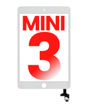 Replacement Digitizer With IC Chip Compatible with Apple iPad Mini 3 (No Home Button Installed) (Aftermarket Plus) (White)