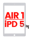 Replacement Digitizer Compatible with Apple iPad Air 1 / iPad 5 (2017) (No Home Button Installed) (Aftermarket Plus) (White)