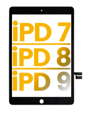Replacement Digitizer Compatible with Apple iPad 7 (2019) / iPad 8 (2020) / iPad 9 (2021) (Premium) (Black)