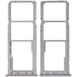 Replacement Dual Sim Card Tray Compatible with Samsung Galaxy A20 (A205 / 2019) / A30 (A305 / 2019) / A50 (A505 / 2019) (Silver)