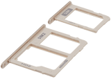 Replacement Sim Card Tray Compatible with Samsung Galaxy A6 (A600 / 2018) / A6 Plus (A605 / 2018) (Gold)