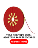 Double-Sided Polyester Red Tape (3MM X 25M) (Tesa Model # 4965) Compatible with tesa