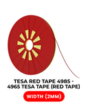 Double-Sided Polyester Red Tape (2MM X 25M) (Tesa Model # 4965) Compatible with tesa