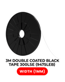 Double-Sided High Strength Polyester Tape 300LSE (1MM x 25M) (3M Model # 9475LEB) Compatible with 3M
