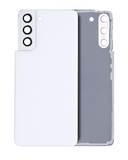 Replacement Back Cover Glass With Camera Lens Compatible with Samsung Galaxy S21 5G (No Logo) (Aftermarket Plus) (Phantom White)