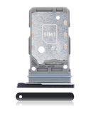 Replacement Dual Sim Card Tray Compatible with Samsung Galaxy S21 (Black)