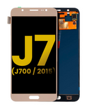 Replacement OLED Assembly Without Frame Compatible with Samsung Galaxy J7 (J700 / 2015) (Refurbished) (Gold)