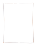 Replacement Frame With Adhesive Compatible with Apple iPad 3 / iPad 4 (White)