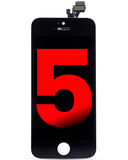 Replacement LCD Assembly Compatible with Apple iPhone 5 (Aftermarket) (Black)