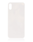 Replacement Back Cover Glass Compatible with Apple iPhone X (No Logo) (Silver)