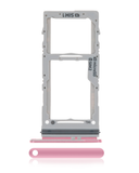 Replacement Dual Sim Card Tray Compatible with Samsung Galaxy S20 / S20 Plus / S20 Ultra 5G (Cloud Pink)