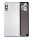 Replacement Back Cover Glass With Camera Lens Compatible with Samsung Galaxy Note 10 Plus / 5G (No Logo) (Aftermarket Plus) (Aura White)