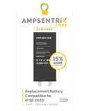 Replacement Battery Compatible with Apple iPhone SE (2020) (Spot Welding Required) (AmpSentrix Core Extended)