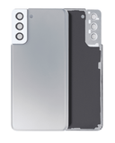 Replacement Back Cover Glass With Camera Lens Compatible with Samsung Galaxy S21 Plus (No Logo) (Aftermarket Plus) (Phantom Silver)