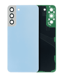 Replacement Back Cover Glass With Camera Lens Compatible with Samsung Galaxy S22 Plus 5G (No Logo) (Aftermarket Plus) (Sky Blue)