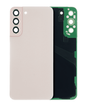 Replacement Back Cover Glass With Camera Lens Compatible with Samsung Galaxy S22 Plus 5G (No Logo) (Aftermarket Plus) (Pink Gold)