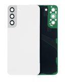 Replacement Back Cover Glass With Camera Lens Compatible with Samsung Galaxy S22 Plus 5G (No Logo) (Aftermarket Plus) (White)