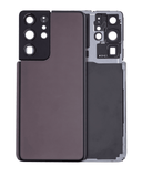 Replacement Back Cover Glass With Camera Lens Compatible with Samsung Galaxy S21 Ultra (No Logo) (Aftermarket Plus) (Phantom Brown)