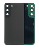 Replacement Back Cover Glass With Camera Lens Compatible with Samsung Galaxy S22 5G (No Logo) (Aftermarket Plus) (Graphite)