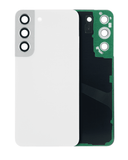Replacement Back Cover Glass With Camera Lens Compatible with Samsung Galaxy S22 5G (No Logo) (Aftermarket Plus) (White)