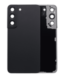 Replacement Back Cover Glass With Camera Lens Compatible with Samsung Galaxy S22 5G (No Logo) (Aftermarket Plus) (Phantom Black)