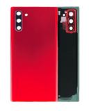 Replacement Back Cover Glass With Camera Lens Compatible with Samsung Galaxy Note 10 (No Logo) (Aftermarket Plus) (Aura Red)