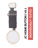 Replacement Home Button Solution Compatible with Apple iPhone 7 / 7 Plus / 8 / 8 Plus / SE (2020) / SE (2022) (Version 8.1 / JCID / Individually Tested For Functionality) (Rose Gold)